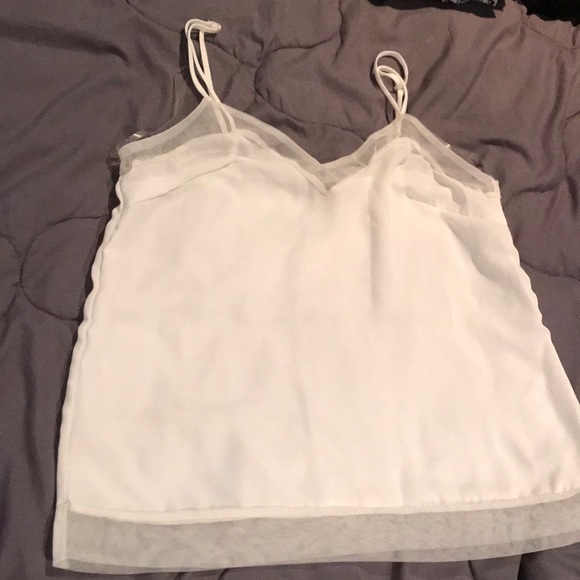 sheer white camisole